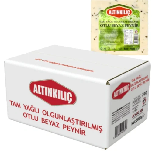 ALTINKILIÇ Gereifter Kräuter-Weißkäse (Otlu Peynir) – 250g – Bild 2