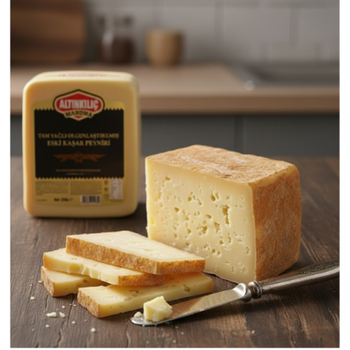 ALTINKILIÇ Bio Kars Bergkäse (Mandra Eski Kaşar) – 500g – Bild 2